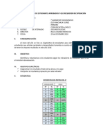 Informe de Estadistico de Estudiantes Aprobados y Que Requieren Recuperación