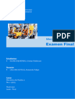 Examen Final - Mecánica de Fluidos 2