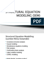 Structural Equation Modeling (Sem)