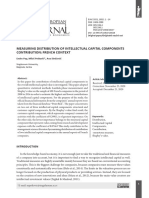 Measuring Distribution of Intellectual Capital Components Contribution French Context