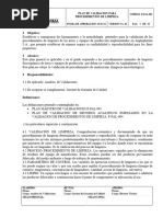 P-PAL-003 Plan de Validaciones para Procedimientos de Limpieza