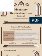 Monastery Restoration Project Proposal by Slidesgo