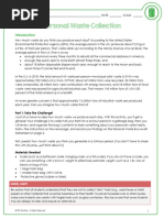 RR - M1 - Personal Waste Collection Worksheet