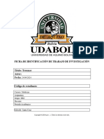 Informe Soporte - Caratula-Udabol