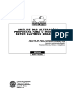 Análise Das Alterações Propostas para O Modelo Do Setor Elétrico Brasileiro