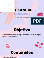 Clase 1 LA SANGRE. Generalidades