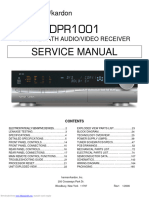 Harmon Cardon Receiver - DPR - 1001 - Service Manual