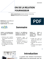 Gestion de La Relation Fournisseur