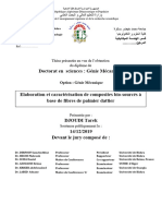 Doctorat en Sciences 2019 Génie Mécanique DR DJOUDI Tarek