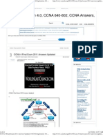 CCNA 4 Final Exam 2011 Answers Updated - CCNA Exploration 4 - v2011