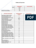 Pedido de Orçamento Materiais Hosp