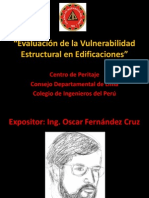 Evaluación de La Vulnerabilidad Sísmica en Edificaciones