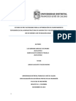 Estudio de Pre Factibilidad Optimización Levantamientos Topográficos