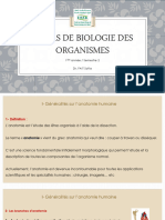 Biologie Des Organismes Séance 1