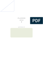 Planner 2024 Layout Vertical Verde