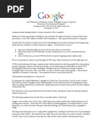 Google SOPA Oral Testimony