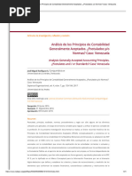 An-Lisis de Los Principios de Contabilidad Generalmente Aceptados. - Postulados y - o Normas - Caso - Venezuela