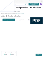 Technique de Configuration Des Khatims: Djolo Man de France Description Complète