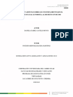 Elaboración de Un Artículo Sobre Los Cuestionamiento Que El Sector Docente Estatal Le Formula Al Decreto 1278 de 2002