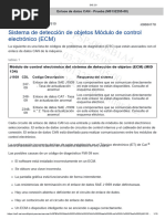 Sistema de Detección de Objetos Módulo de Control Electrónico (ECM)