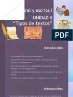 UNIDAD 2. Tipos de Textos