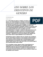 Ensayo Sobre Los Estereotipos de Genero