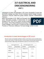 21Ees101T-Electrical and Electronicsengineering: Unit 1