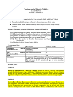 Fundamental of Electric Vehicles