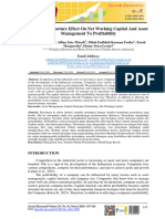 Capital Structure Effect On Net Working Capital and Asset Management To Profitability