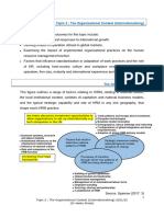 Topic 2 The Organisation Context (Internationalising)