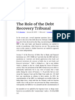 The Role of The Debt Recovery Tribunal - IndiaCorpLaw