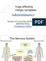 Drugs Affecting Adrenergic Synapses: Adrenomimetics