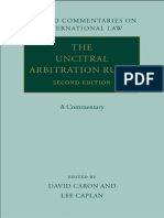 The UNCITRAL Arbitration Rules A Commentary 2013