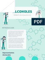 Presentación Trabajo de Química y Ciencia Ilustraciones Moléculas Verde Turquesa