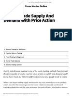 How To Trade Supply and Demand With Price Action