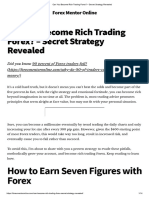 Can You Become Rich Trading Forex - Secret Strategy Revealed