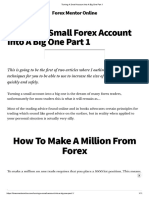 Turning A Small Account Into A Big One Part 1