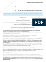 Decreto 1076 de 2015 Sector Ambiente y Desarrollo Sostenible