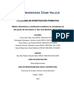 Programa de Investigación Formativa - Tecnicas