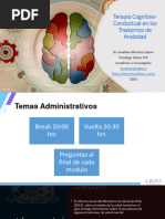 Primera Parte - Terapia Cognitivo-Conductual en Los Trastornos de Ansiedad