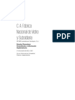 C.A. Fabrica Nacional de Vidrios Estados Financieros Auditados A Octubre 2022-2021