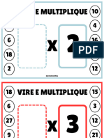 TABUADA DE MULTIPLICACAO - Vire e Multiplique