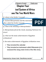 Chapter Four Political System of Africa and The Two World Wars