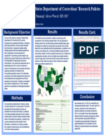 An Evaluation of United States Department of Corrections' Research Policies