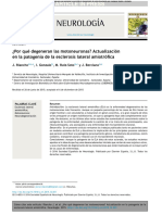 Riancho y Cols Por Qué Degeneran Las Motoneuronas. Actualización en ELA