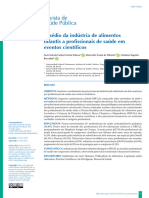 Assédio Da Indústria de Alimentos Infantis A Profissionais de Saúde em Eventos Científicos