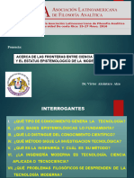 Ponencia:: Acerca de Las Fronteras Entre Ciencia Y Tecnologia Y El Estatus Epistemologico de La Moderna Ingenieria