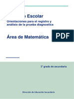 Refuerzo Escolar: Orientaciones para El Registro y Análisis de La Prueba Diagnostica