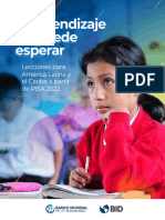 El Aprendizaje No Puede Esperar Lecciones para America Latina y El Caribe A Partir de PISA 2022