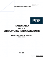 Panorama Literatura Nicaraguense: de La